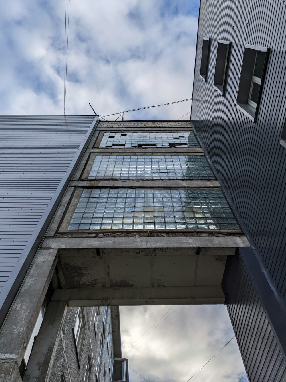 a building with a glass roof