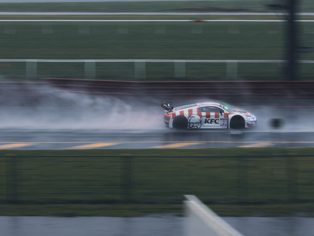 a race car on a track