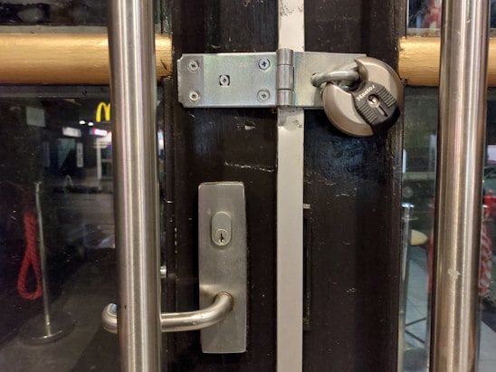 Photo of the lock & handle storefront on Hessel Street, London, with a clear view of the company sign and entrance.