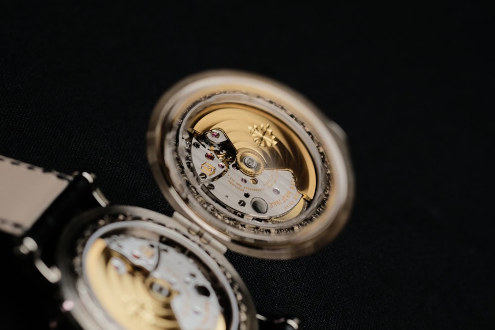 a close-up of a watch