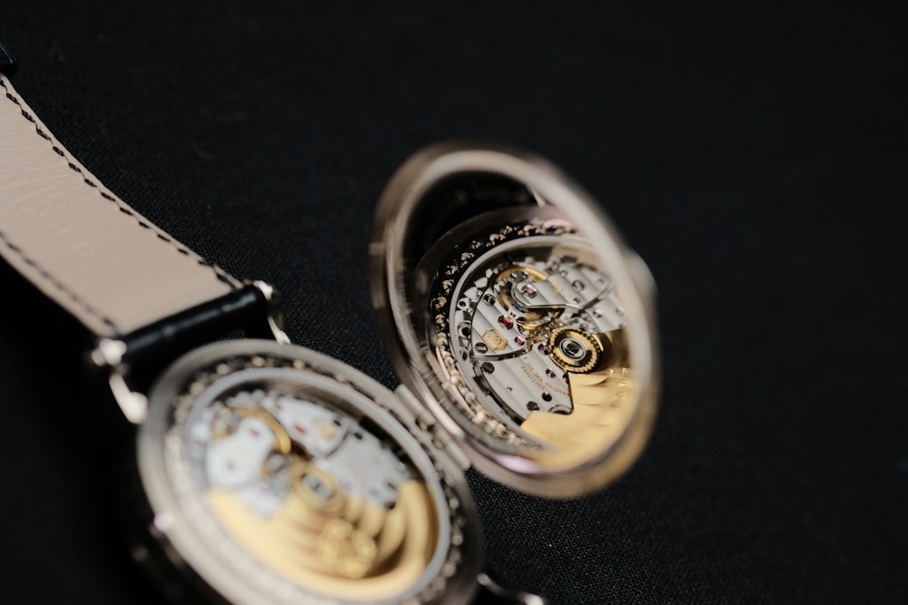 a close-up of a watch