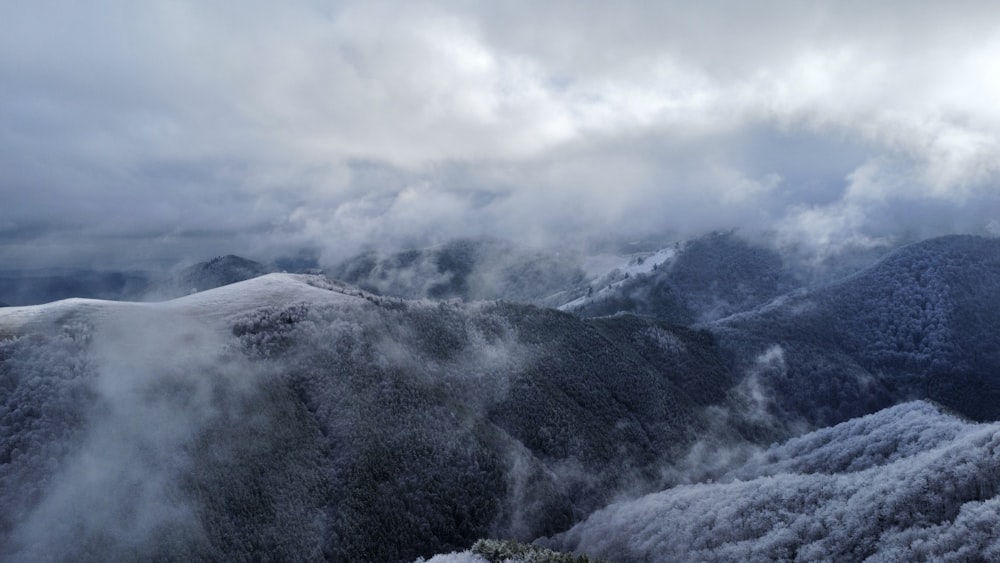 a mountain covered in snow