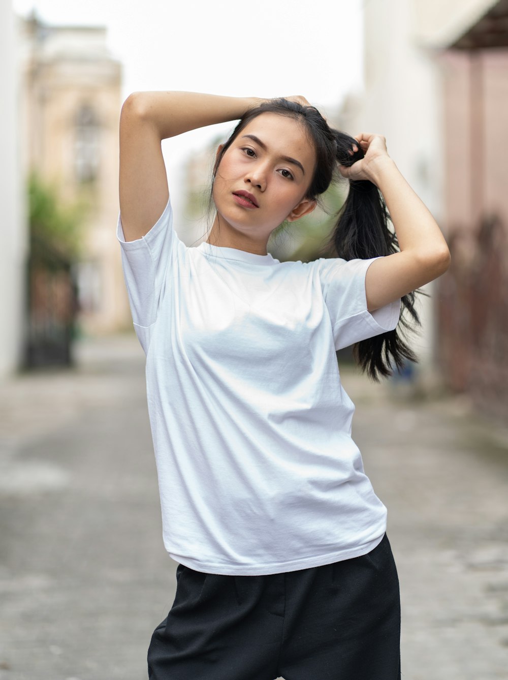 a woman posing for a picture