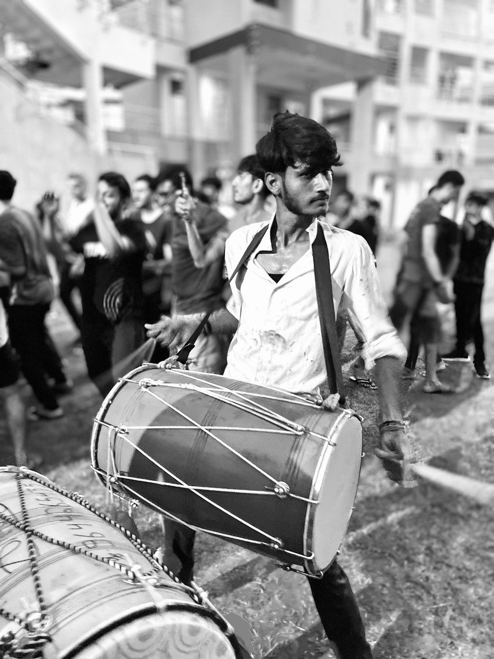 a person carrying a basket