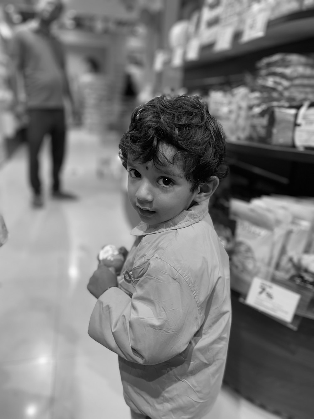 a young girl in a store