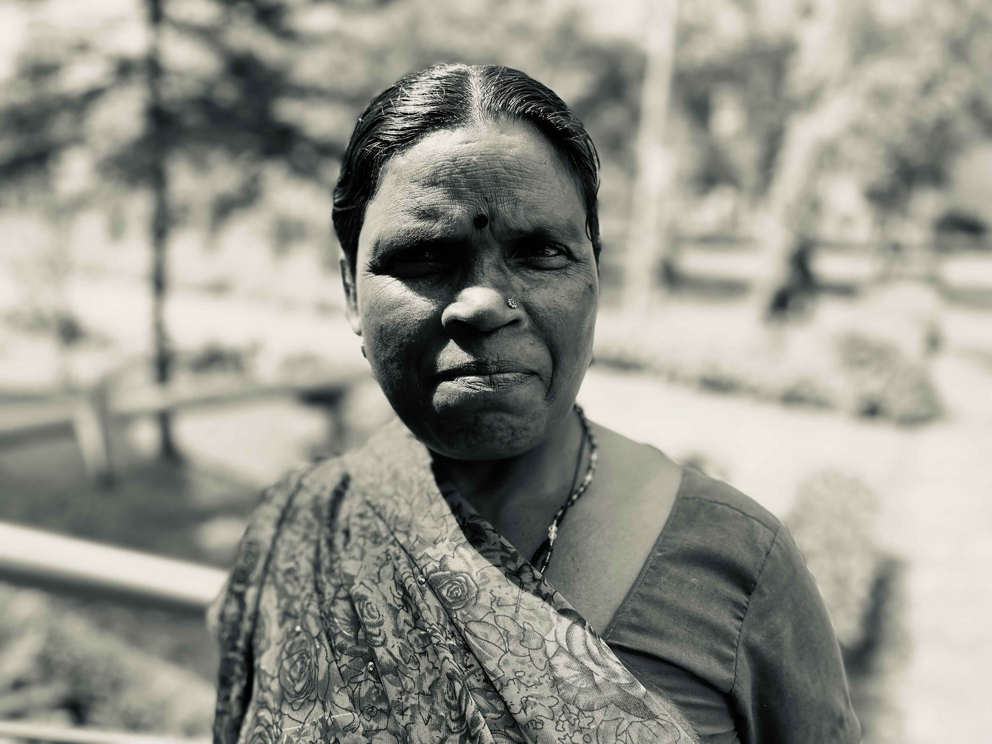 Serious teacher mother