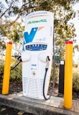a white gas pump