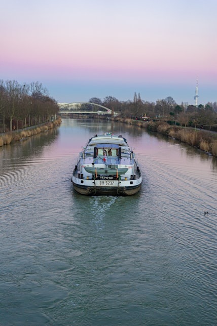 Cruising River Seine, France port