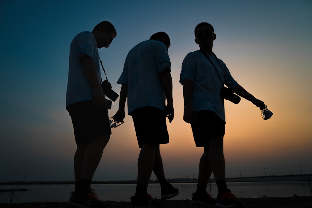 a group of people walking