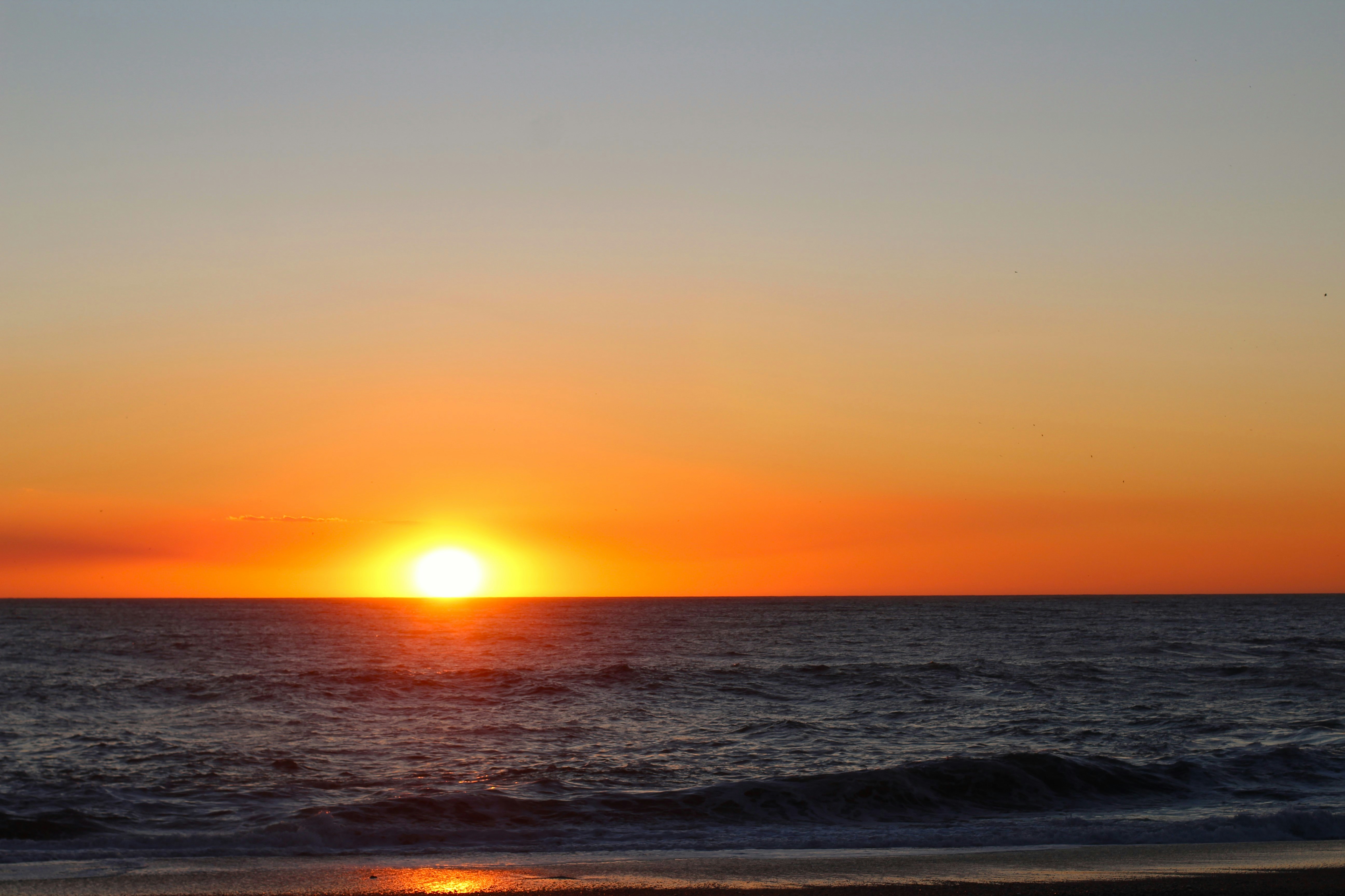 Sunsetting over the Atlantic Ocean in Foz do Douro.