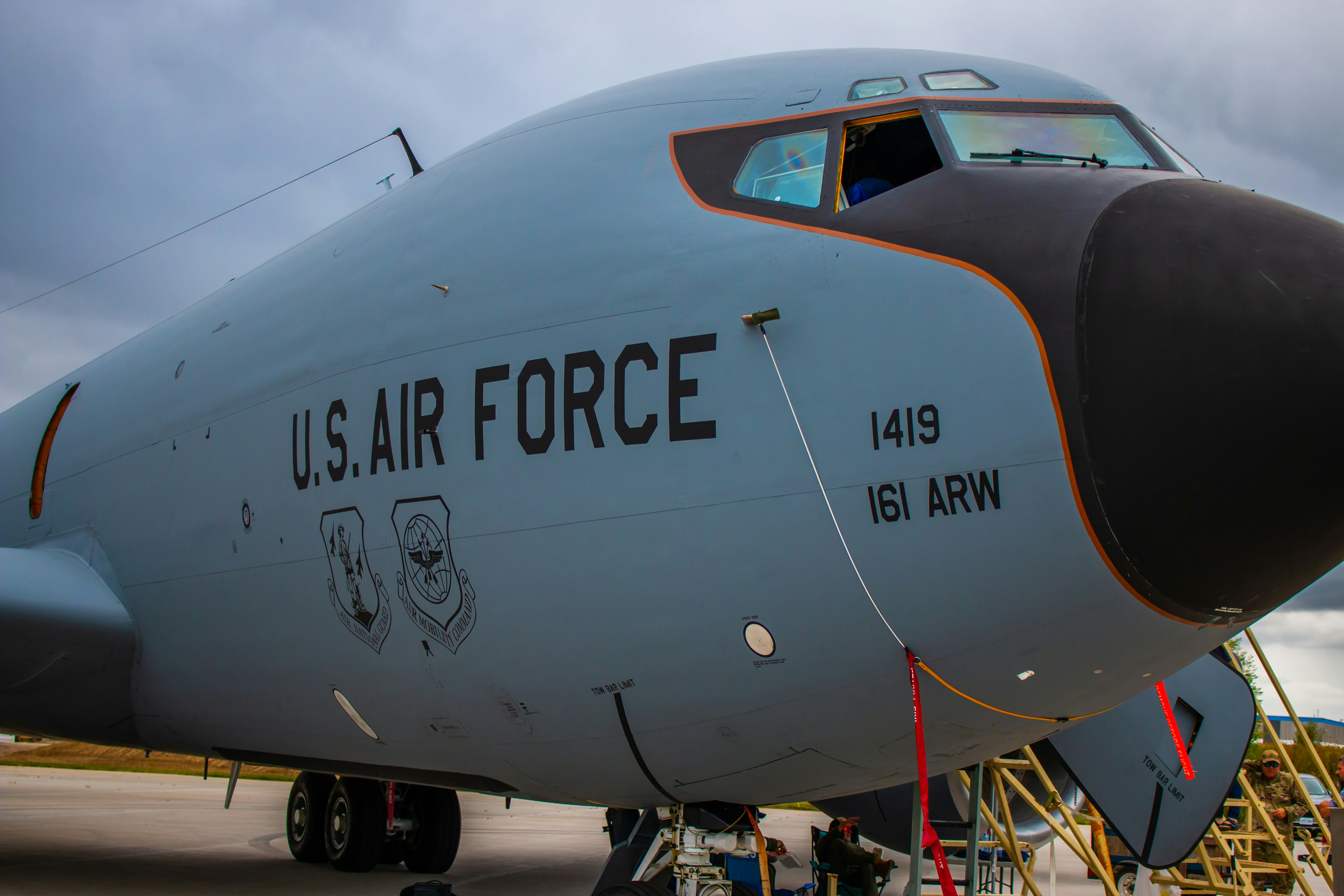 a large airplane on the ground