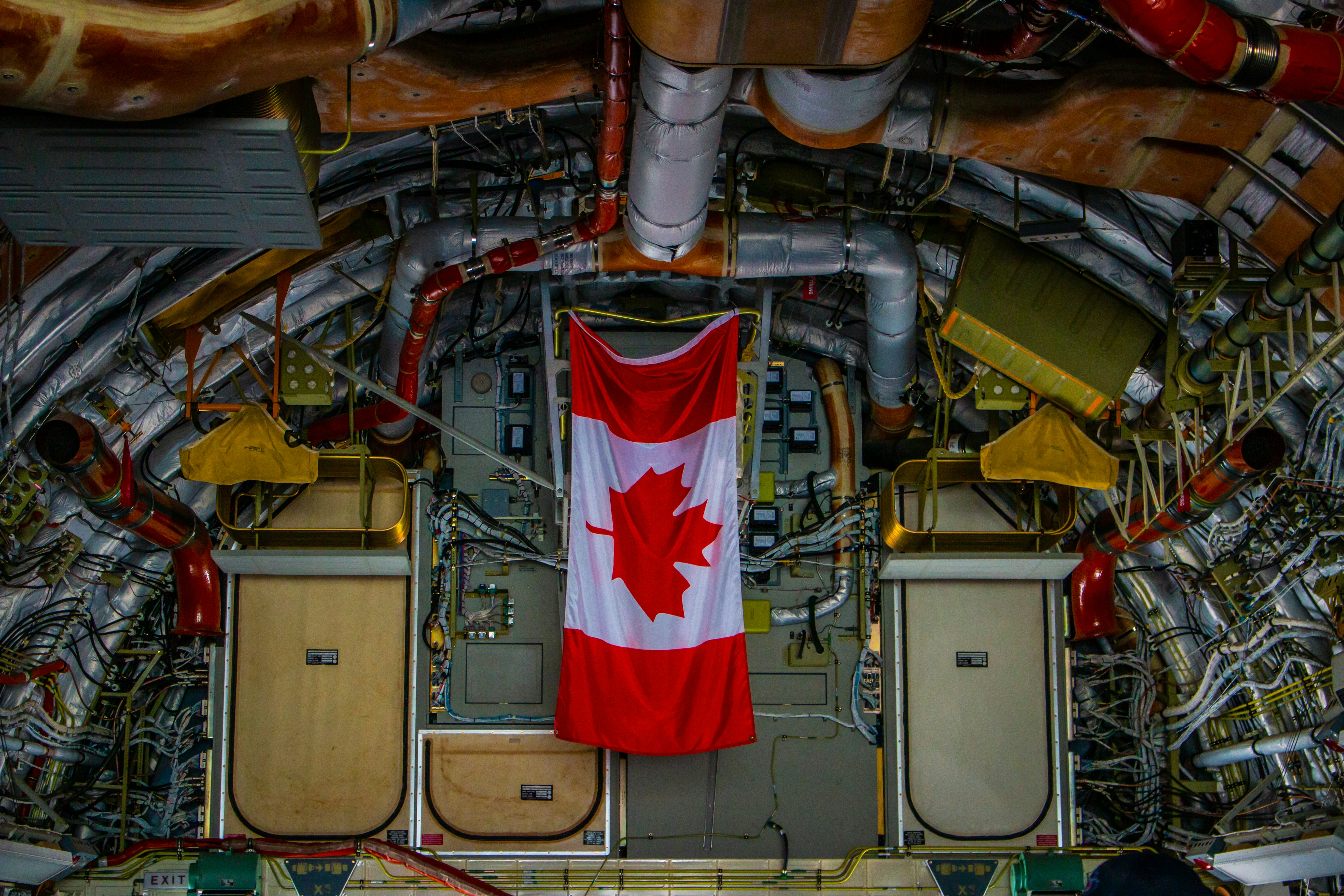 a room full of machinery