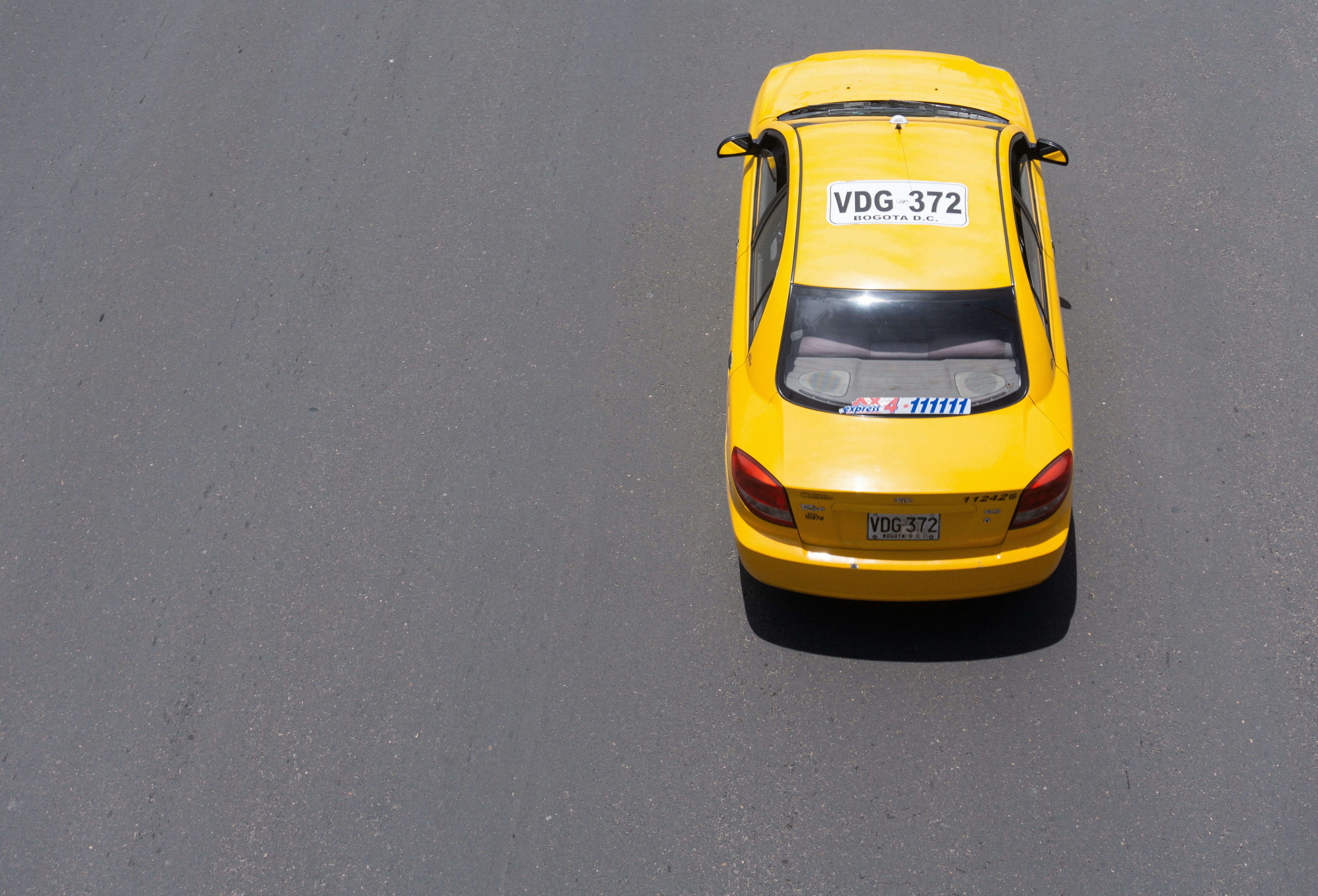 Yellow taxi in Bangalore