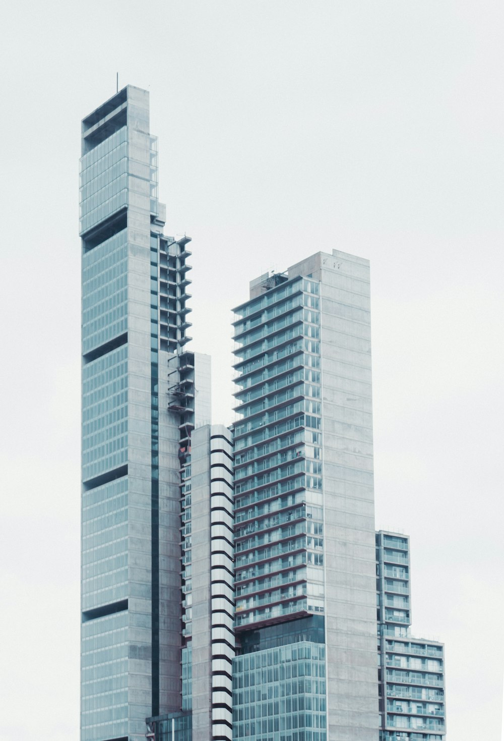 a couple of skyscrapers