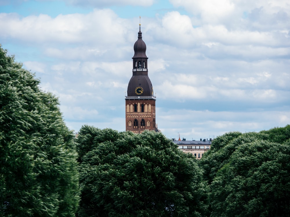 a clock tower on a building