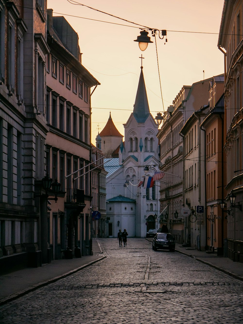 a street with buildings on both sides