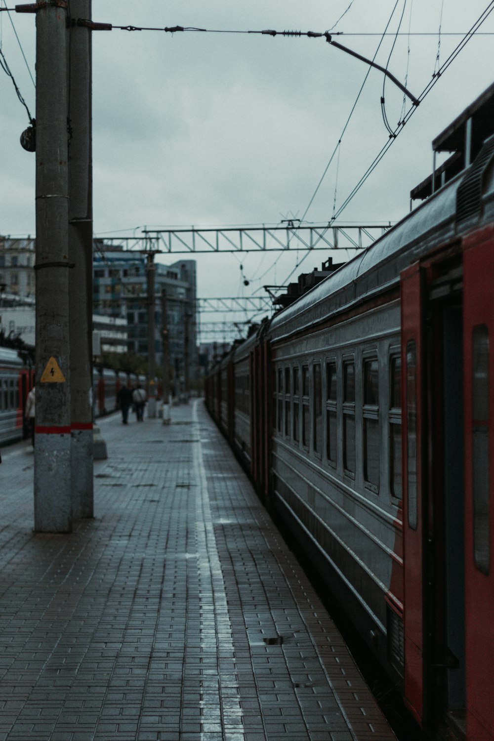 a train on the railway tracks