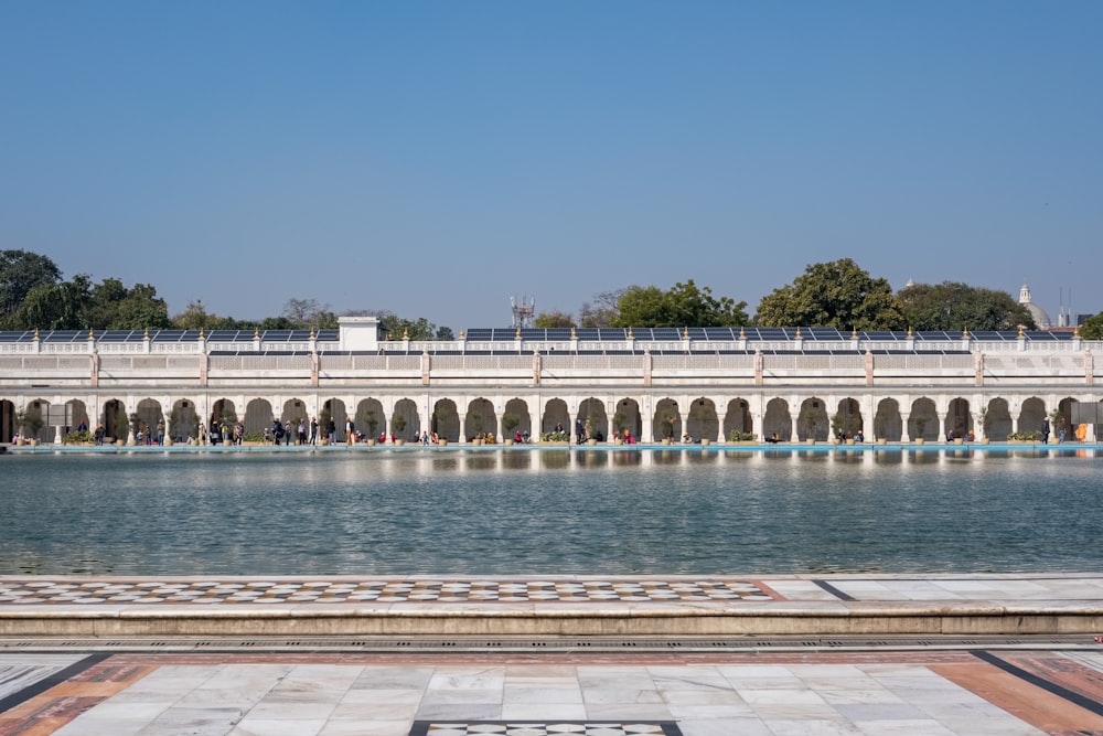 a bridge over a body of water