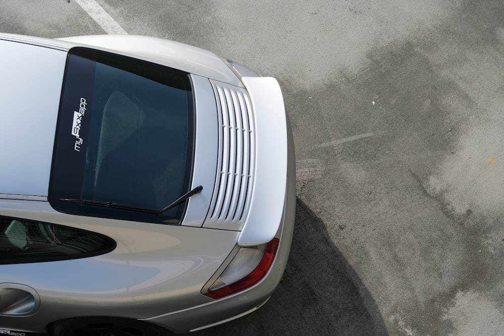 a car parked on a street