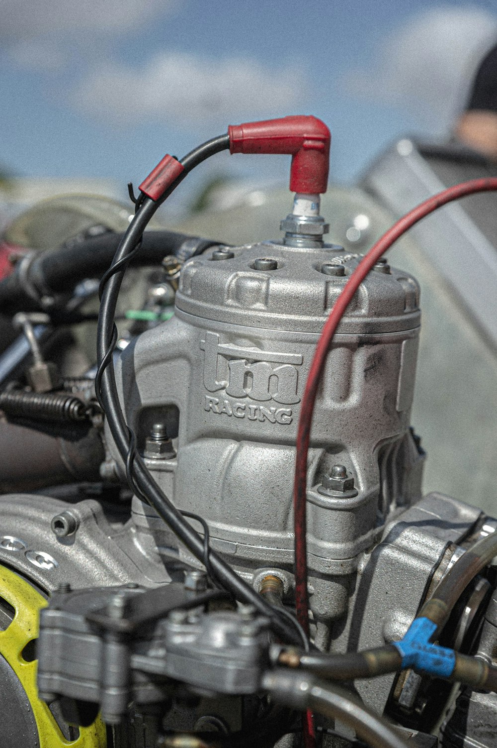 a close-up of a motor