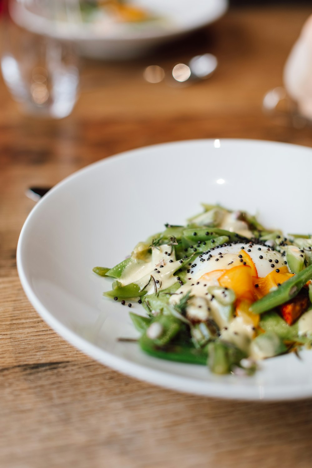 a plate of salad