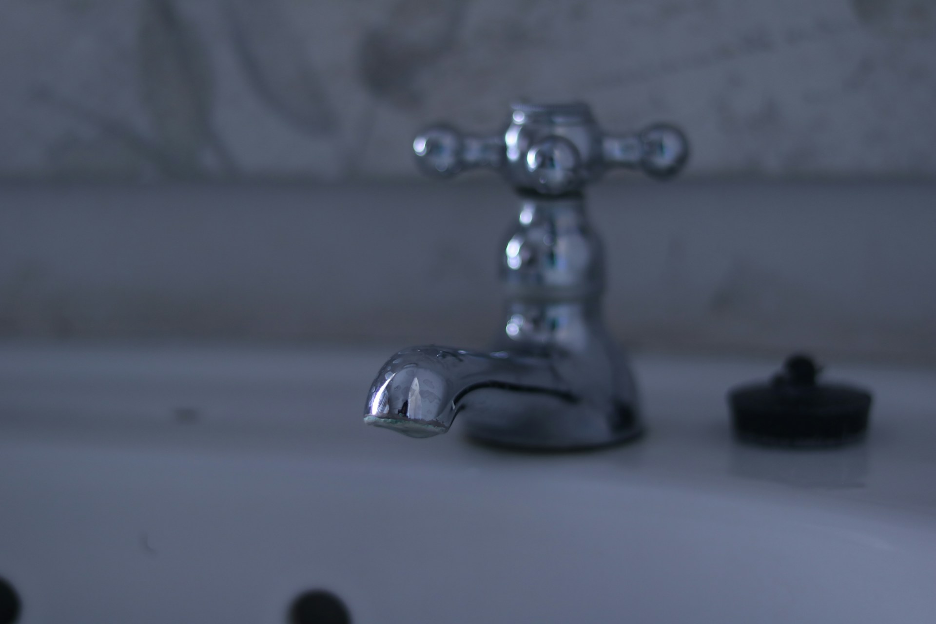 a close-up of a faucet