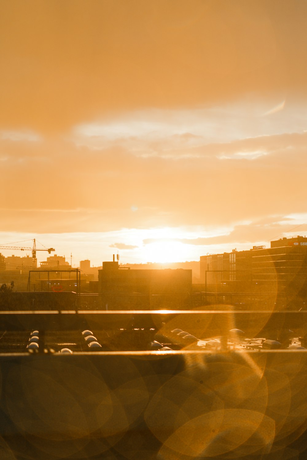 a view of a city from a window