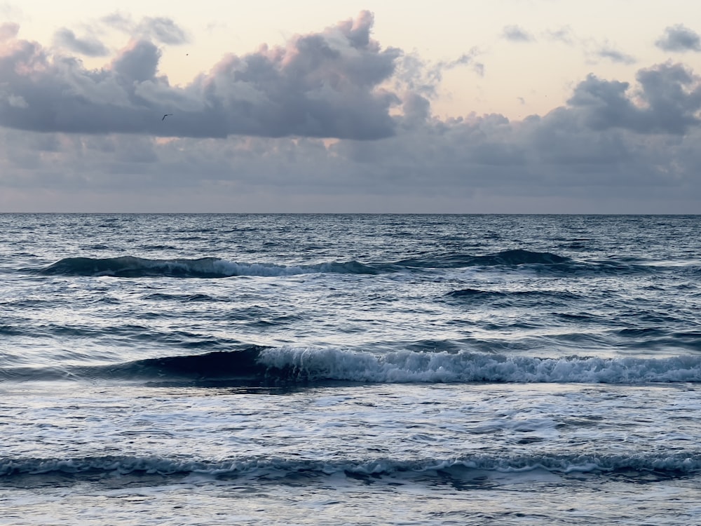 waves on a beach