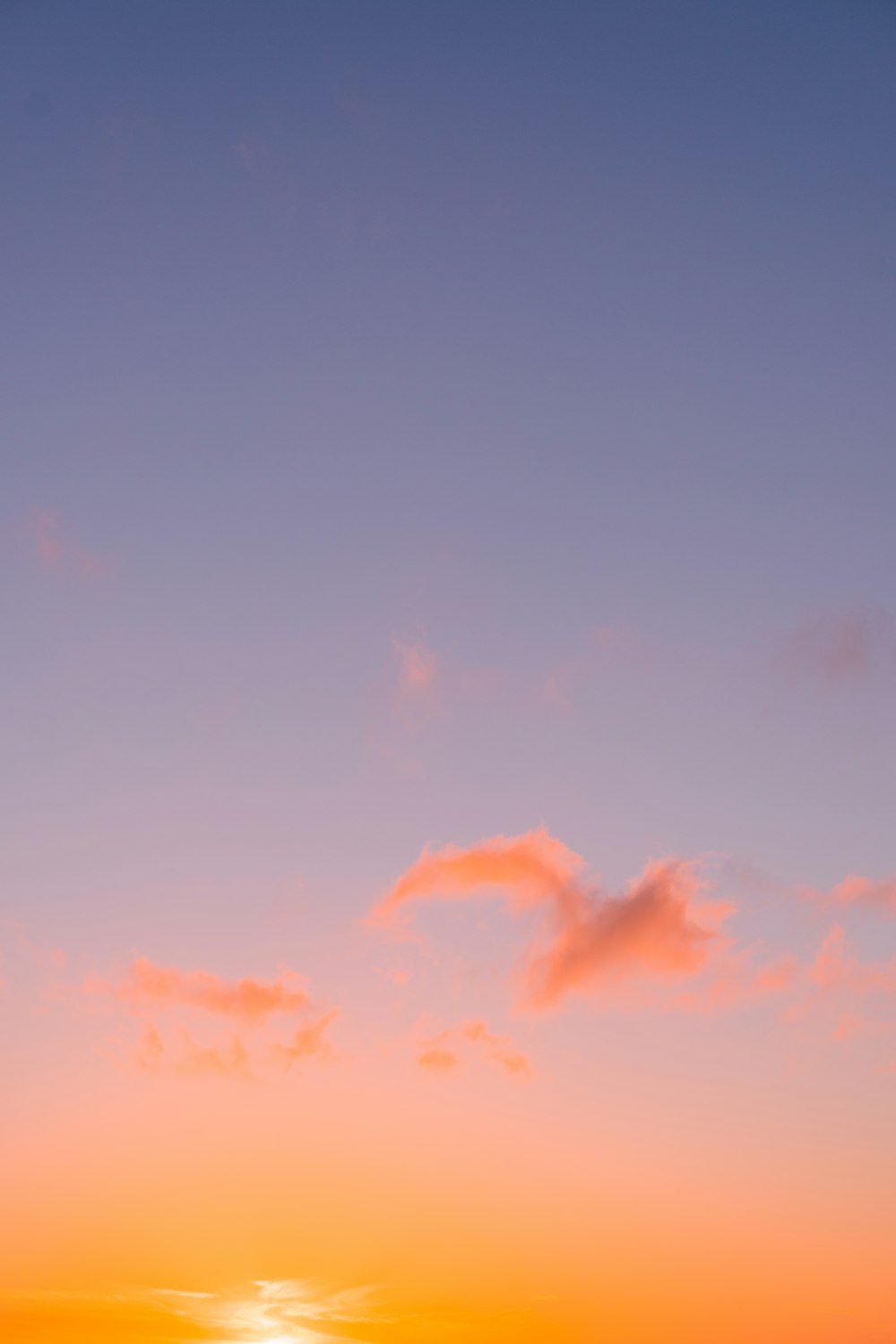 a blue sky with clouds