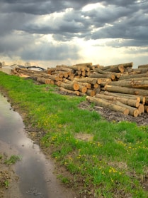 a stone wall with a stone fence