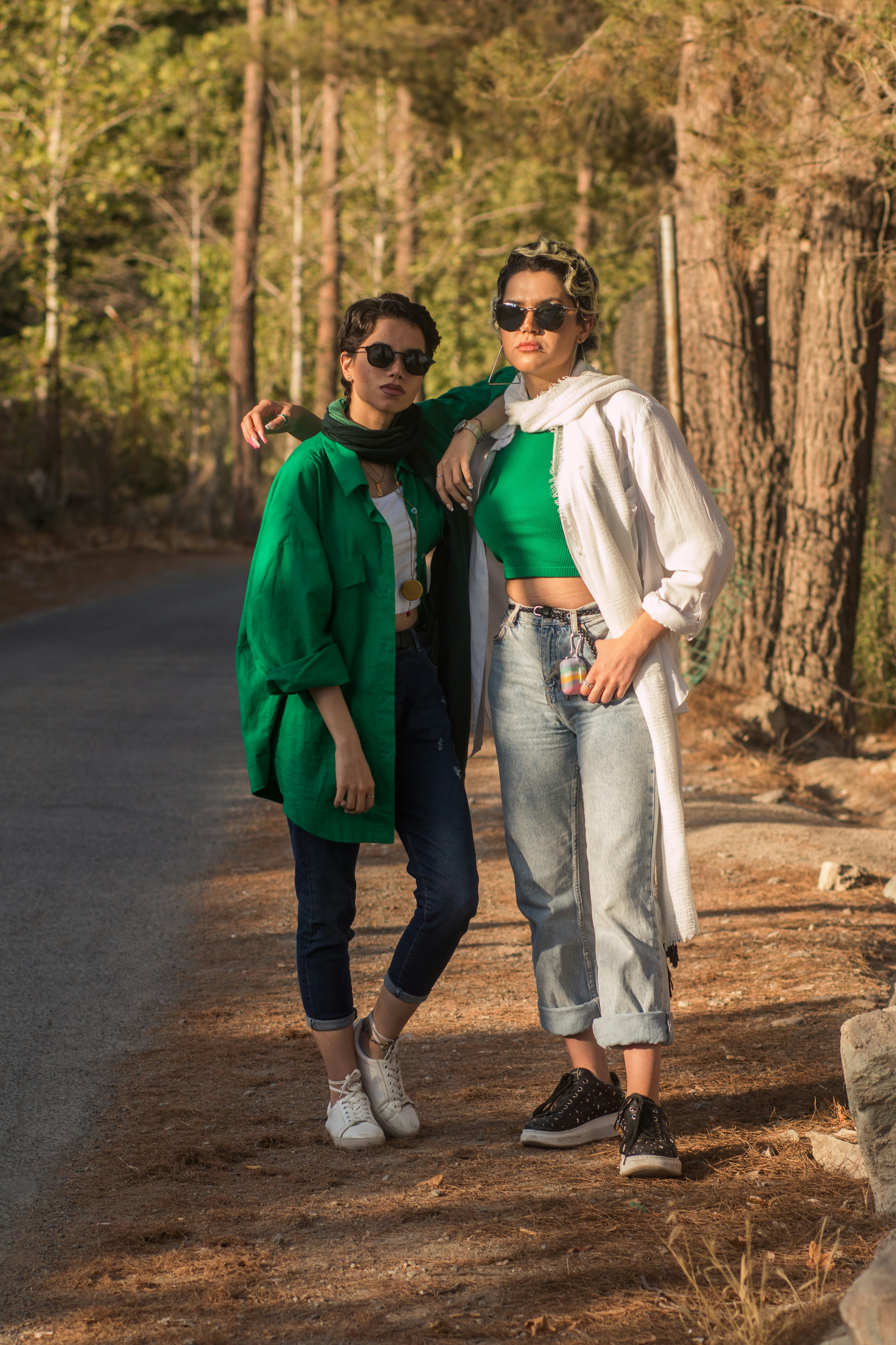 a man and woman posing for a picture