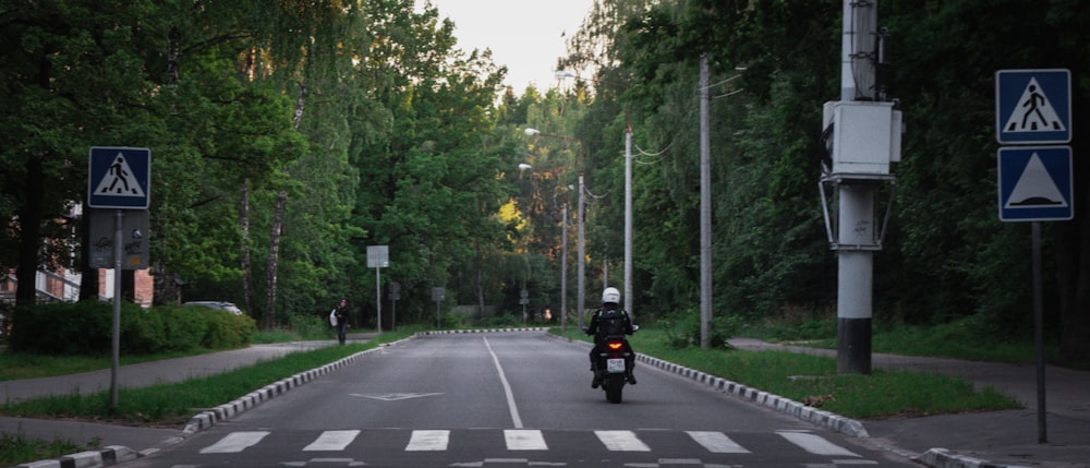 a motorcycle on the road