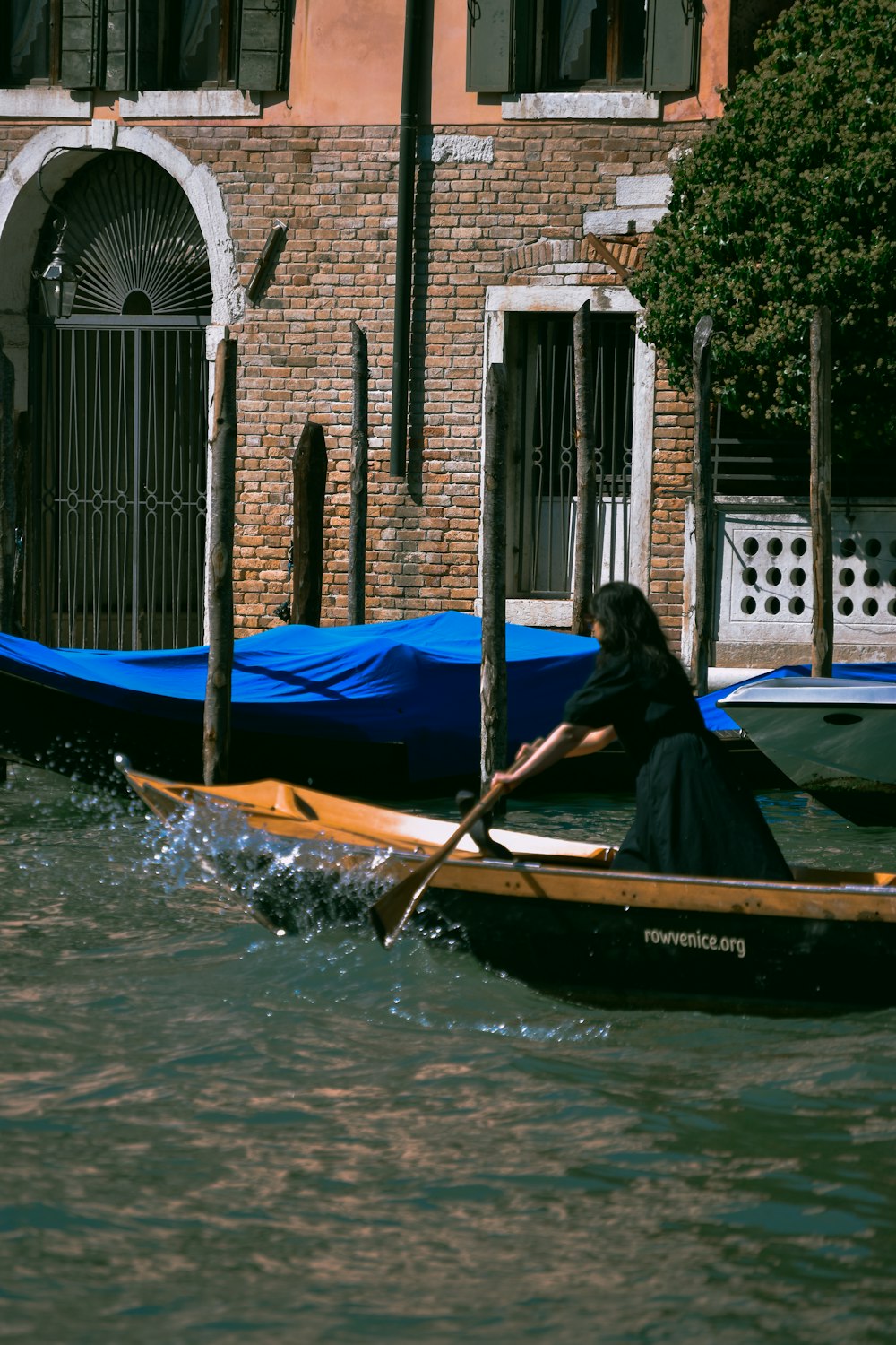 a person in a boat