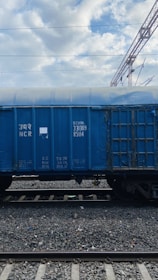 a train on the railway tracks