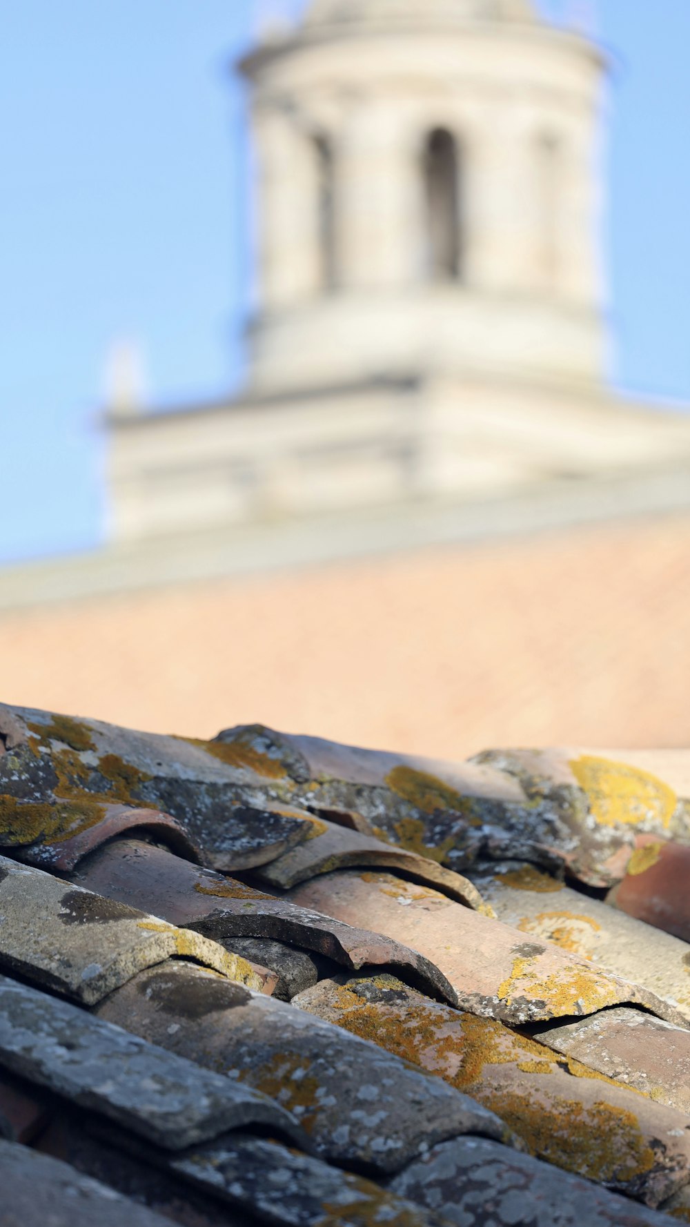 a close up of a stone tower