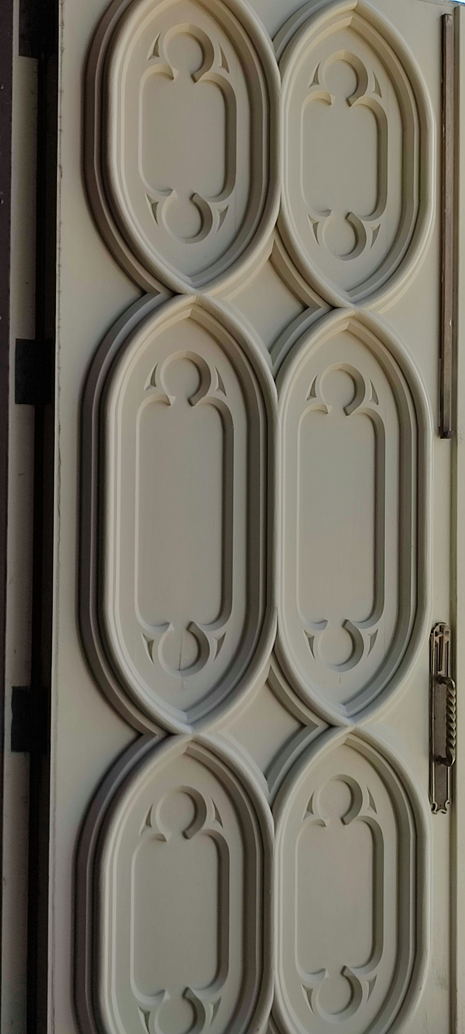 a close-up of a door