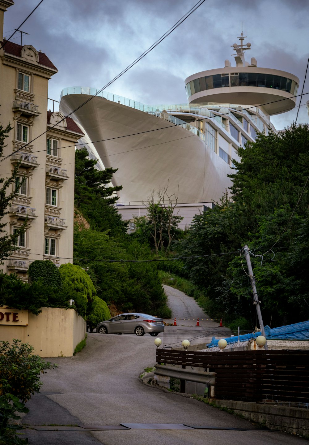 a large metal structure with a dome on top of it