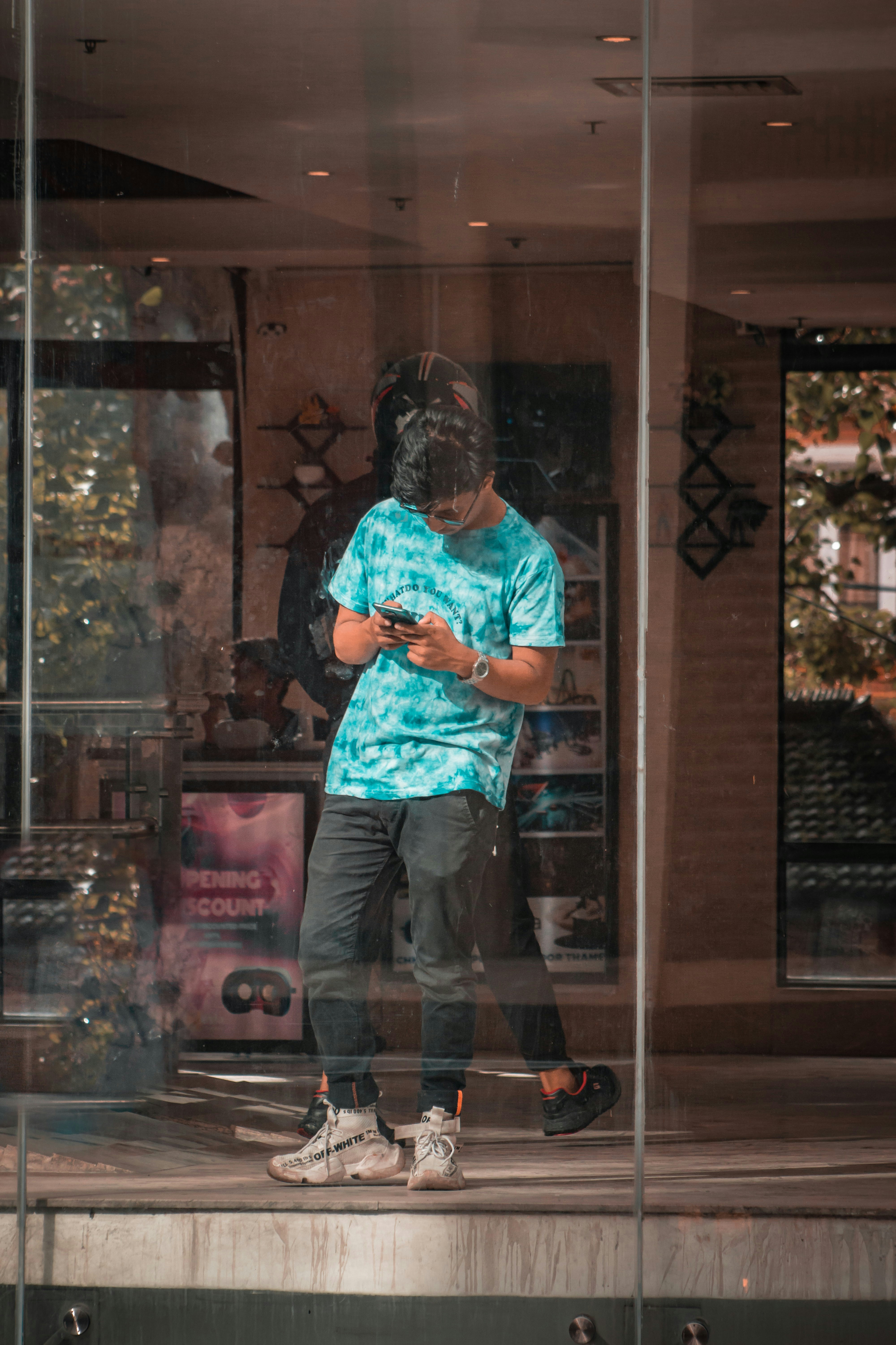 a person wearing a mask