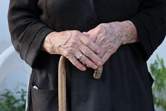 a man and woman holding hands