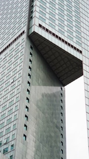 A high-rise building featuring innovative architectural design.