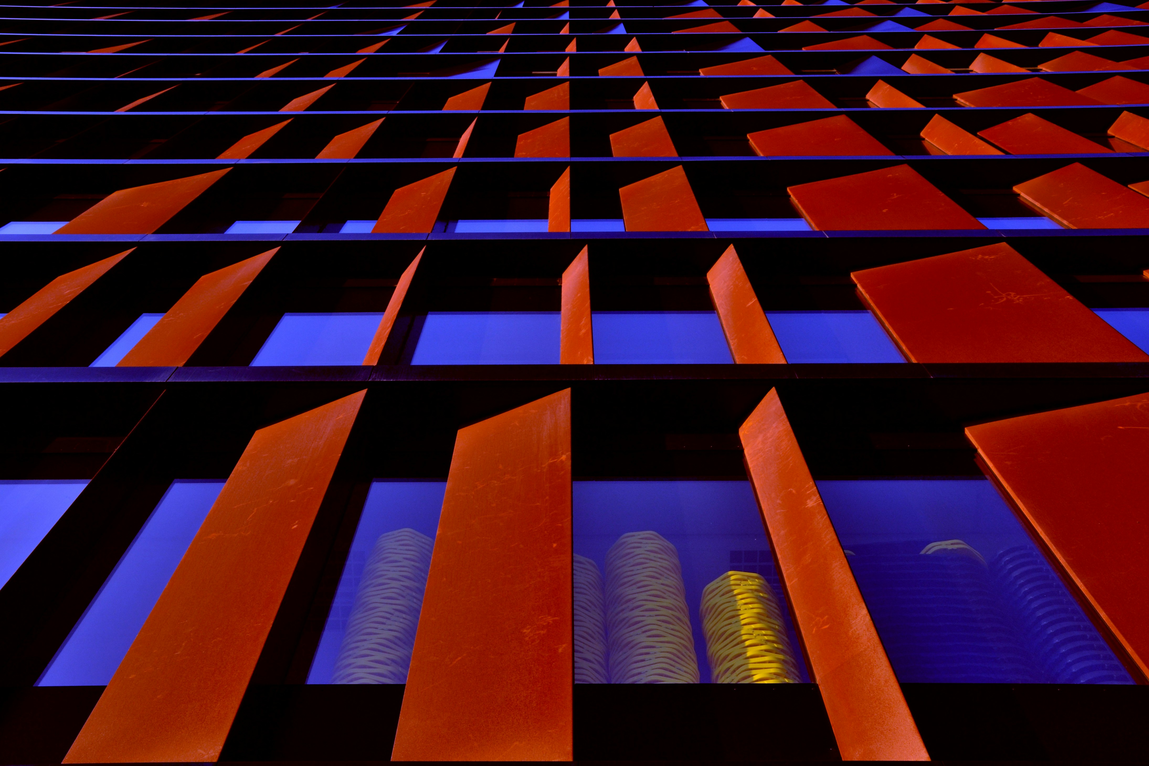 a close-up of a colorful ceiling
