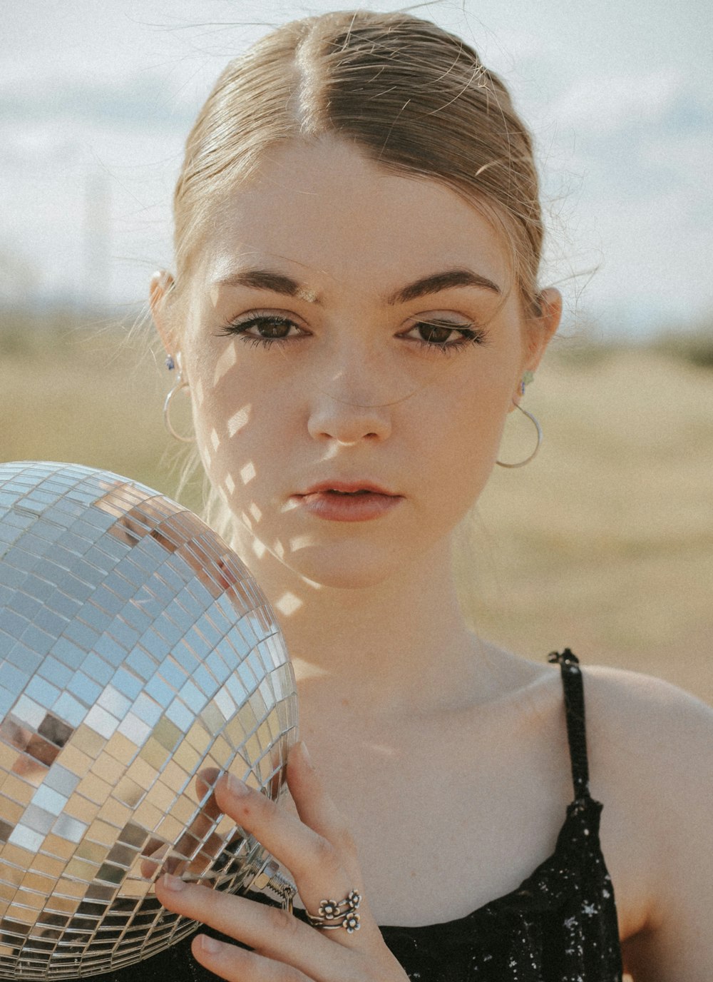 a woman holding a tennis racket