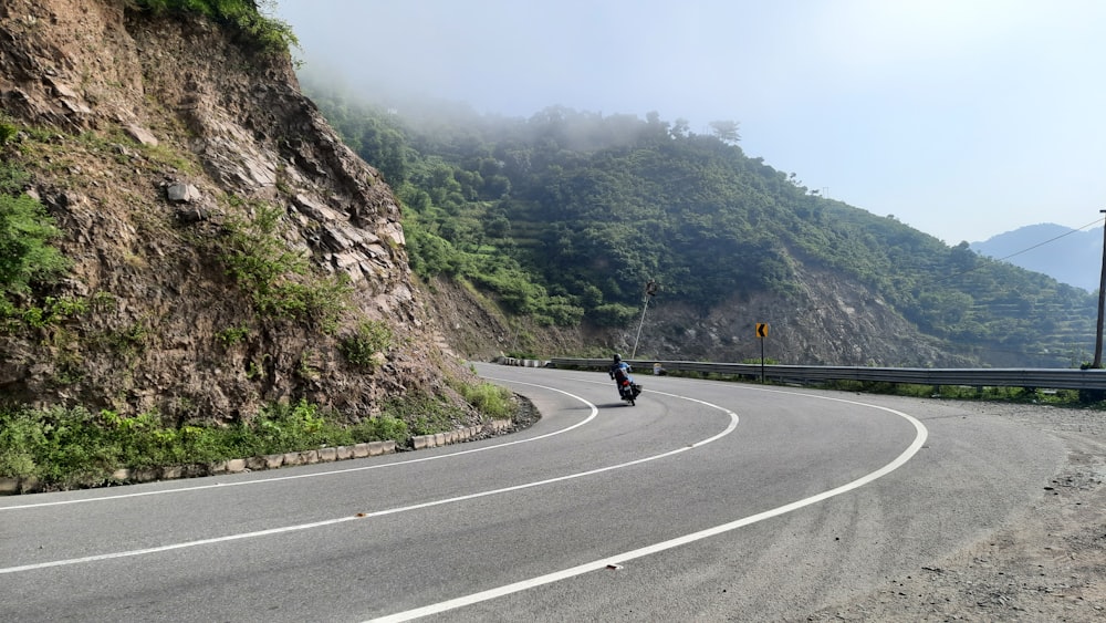 a motorcycle on the road