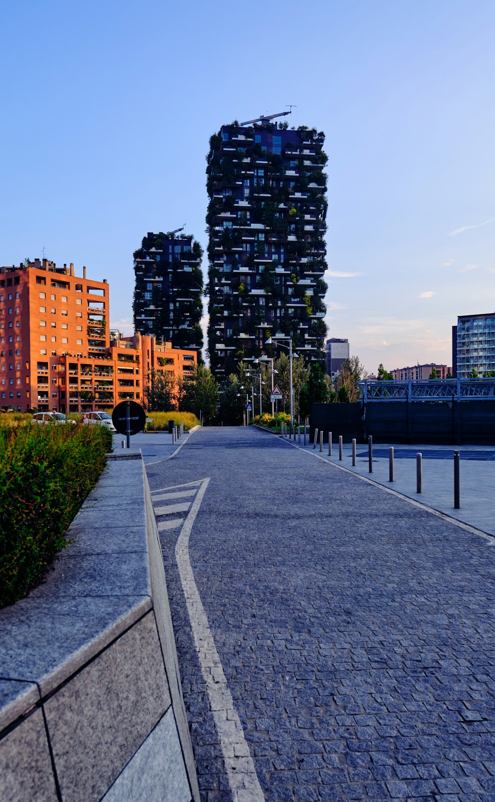 a city with tall buildings