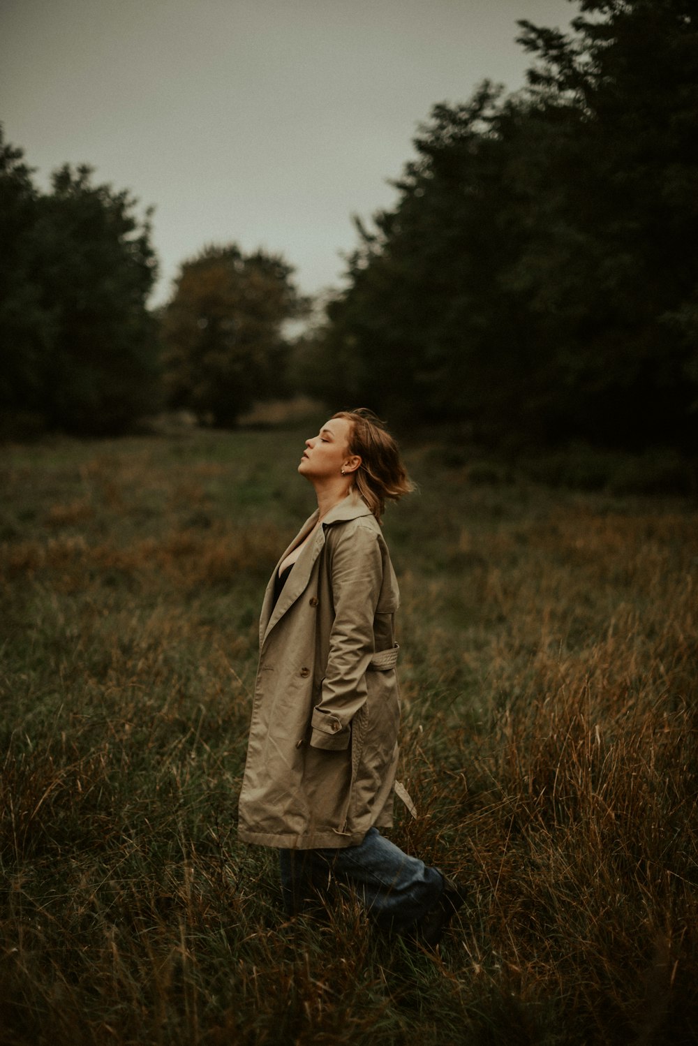 a person standing in a field