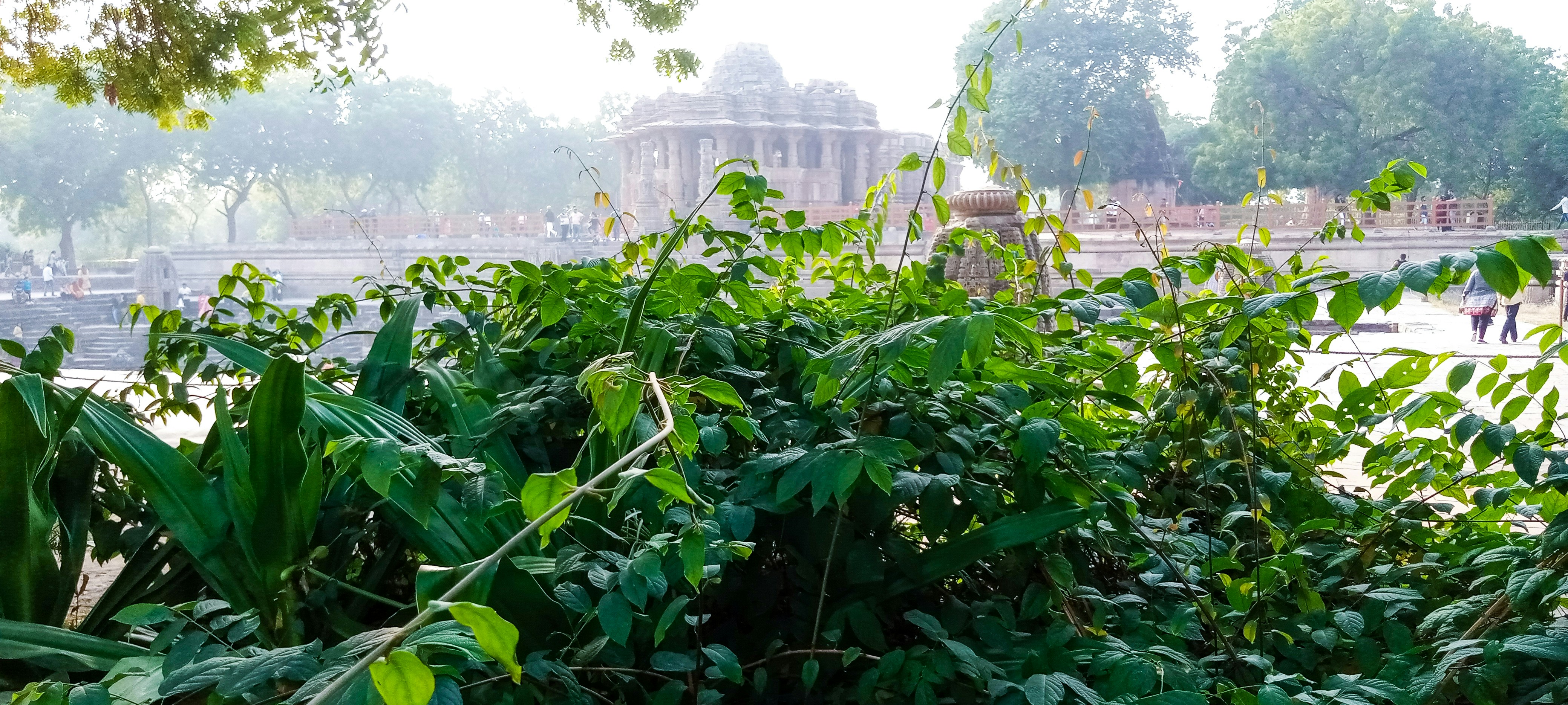 Gujarat landscape with heritage site