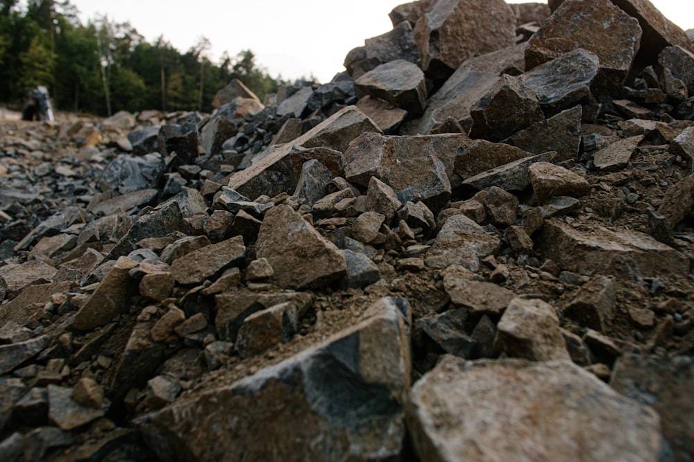 a pile of rocks