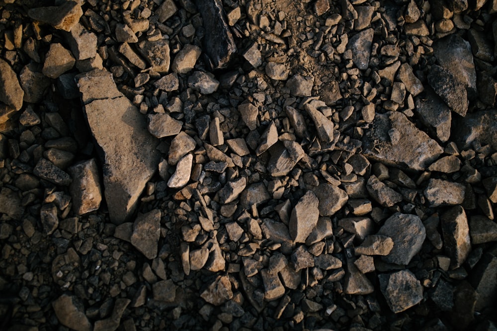 a pile of rocks