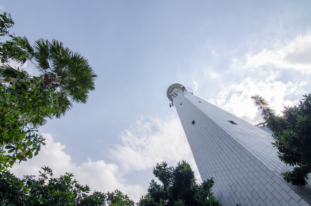 a tall building with a tower