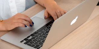 a person using a computer